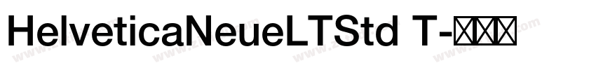 HelveticaNeueLTStd T字体转换